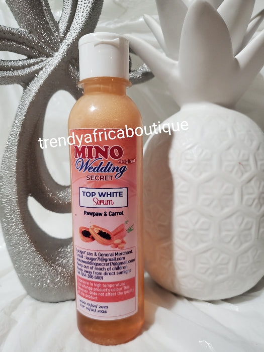 Mino wedding secret top white concentrated serum/oil with pawpaw & carrots  oil 200ml x 1 bottle