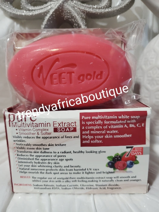 X2 bar saop sale. Veet gold pure multi vitamin soap with natural plant extracts. Eventone intense whitening in 7days. 190g soap. Vit.B6, A, C, D.,