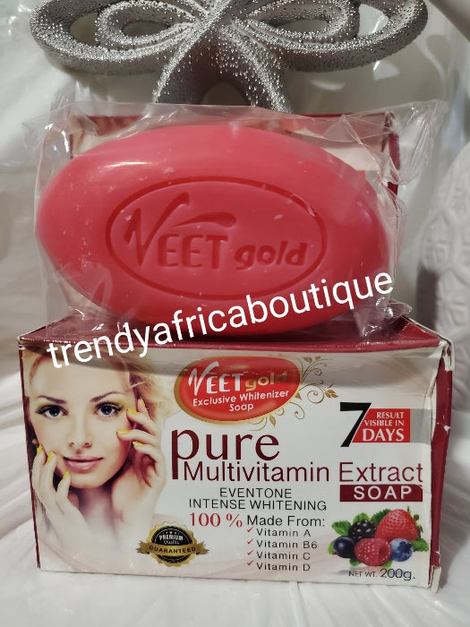 X2 bar saop sale. Veet gold pure multi vitamin soap with natural plant extracts. Eventone intense whitening in 7days. 190g soap. Vit.B6, A, C, D.,