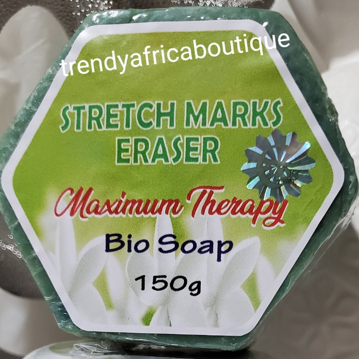 Evob Stretch Marks Eraser maximum therapy Bio soap 150g x 1 soap. Treat stretch marks, green veins, White dots and more.