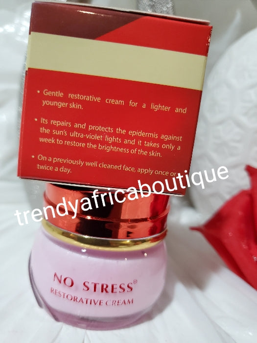 NO STRESS RESTORATIVE FACE LIGHTENING and REPAIR face Cream 30gx1. Clear & glow. 💯 effective