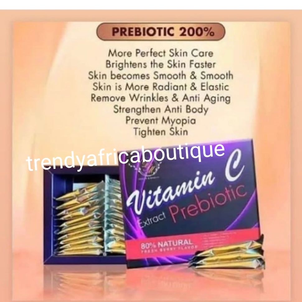 Phyto collagen (DSM) Vitamin C extracts prebiotic skin glowing  supplements. 24 sachet powder in one pack. Sold per pack of 24. 80% natural