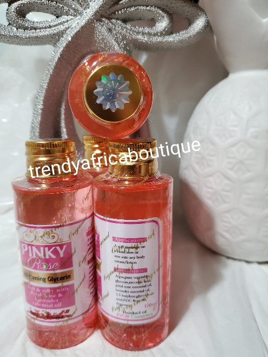 Evob EXCLUSIVE Pinky Rose whitening Glycerin 120ml x 1. Relieves skin dryness, scars, black spots! Luminous & Clear complexion 💯 satisfaction