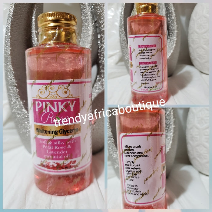 Evob EXCLUSIVE Pinky Rose whitening Glycerin 120ml x 1. Relieves skin dryness, scars, black spots! Luminous & Clear complexion 💯 satisfaction