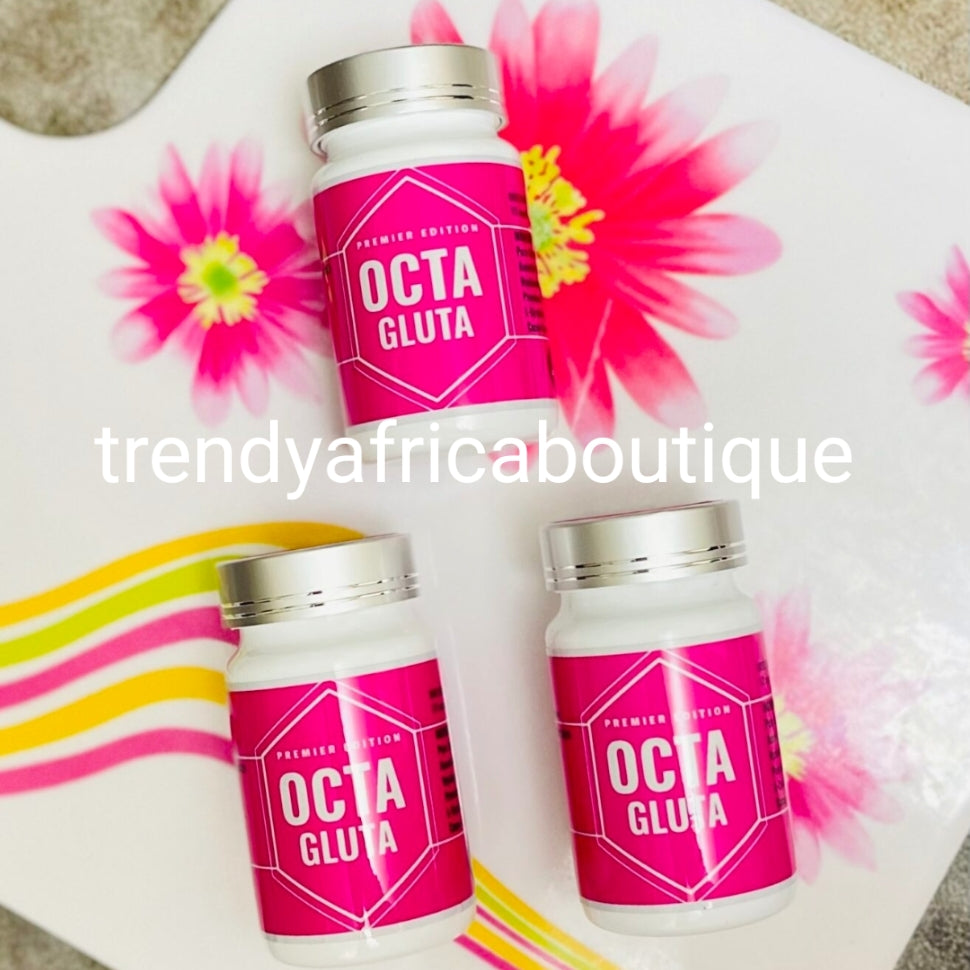 OCTA GLUTA PREMIER EDITION. 10X skin whitening Booster supplements.  As good as injection. 50 soft gel/ bottle, price is for one bottle