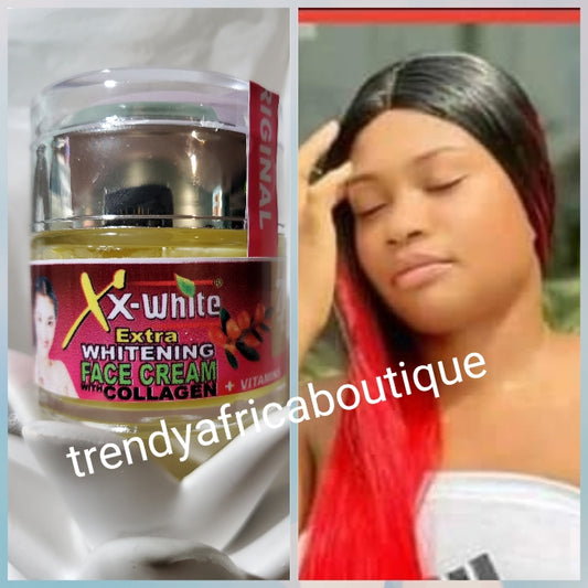 XX- white extra whitening face cream with collagen + vitamins. 7 days fast action 50gx1