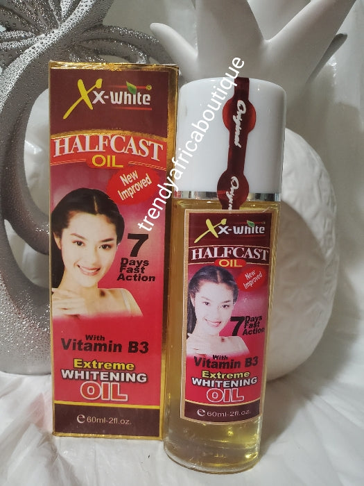 Combo XX- white Half cast serum + xtra whitening face cream with sun screen. 7 days action with vitamin B3, glutathion, alphin, AHA. Extra whitening oil 60ml x 1 bottle sale. Anti wrinkles, pimples, stains and scars.