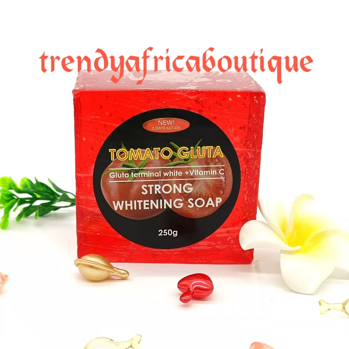 2pc Tomato Gluta (Glutathion) Terminal white + Vitamin C set; face cream 100g and transparent soap 250g Strong whitening 5 days action.