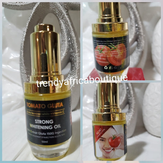 Tomato Gluta (Glutathion) Terminal white + Vitamin C Strong whiteing serum/oil, 5 days action. With extra Glutathion 150gMix into lotion