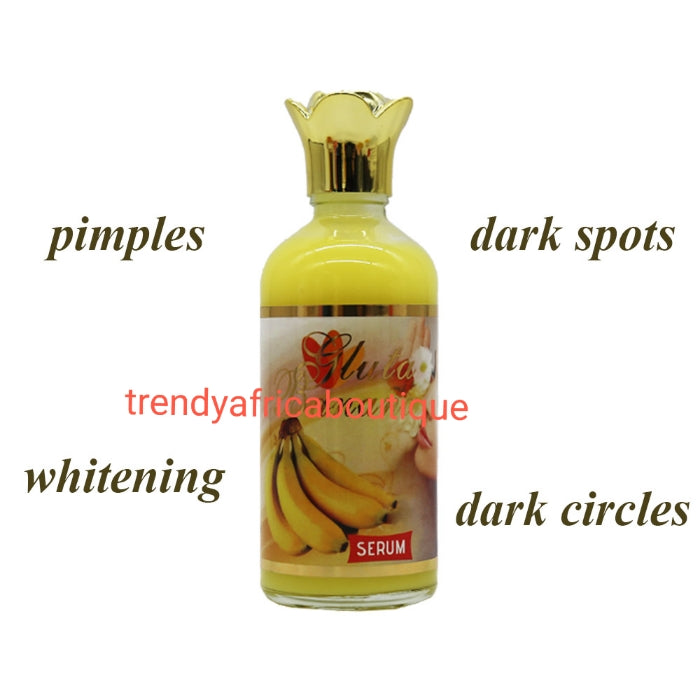 ORIGINAL GLUTA Banana skin whitening and glowing serum/oil with AHA & vitamins 100ml x1. Mix into your body lotion.