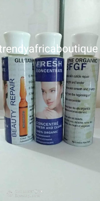 Glutathione Organic fresh concentrate serum/oil. 100% ORGANIC for skin whitening and beauty REPAIR. 💯 satisfaction 125ml x 1 bottle. Oshaprapra