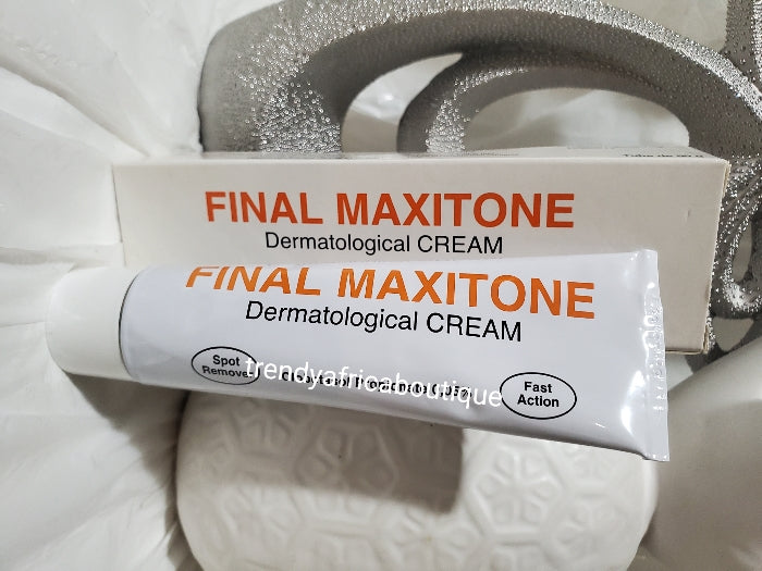 Original FINAL MAXITONE tube cream. Fast action spot remover cream. 50gx1 mix into face cream or body lotion.  Your skin will THANK YOU