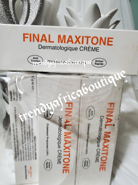 Original FINAL MAXITONE tube cream. Fast action spot remover cream. 50gx1 mix into face cream or body lotion.  Your skin will THANK YOU