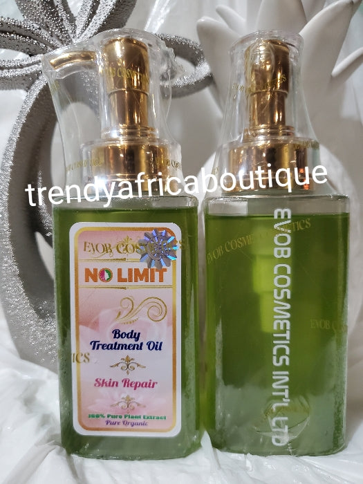 Combo: Body repair treatment kit; NO LIMIT exclusive skin repair treatment Organic oil 300ml, stretch marks eraser Bio therapy soap and cream. Also correct White dots