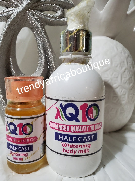 EVOB Q10 Advanced quality 10 days halfcast body milk. 250ml body lotion & serum.  💯 satisfaction EVOB COSTMETICS DESTRIBUTOR U.S A