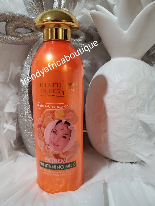 100% authentic Abebi white Glutathion supreme body lotion. Gluta A -C zero problem glowing body milk. 400ml very gentle but yet effective whitening and glowing skin care