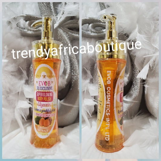 EVOB XX-EXCLUSSIVE super glowing body polisher talking GLYCERIN With tumeric extracts 150mlx1 bottle