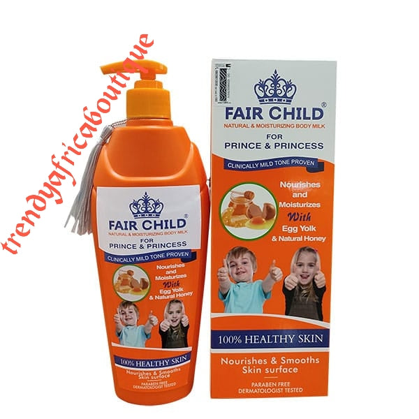 Fair child clinically mild toning body lotion with egg yolk and honey. 400mlx 1 bottle