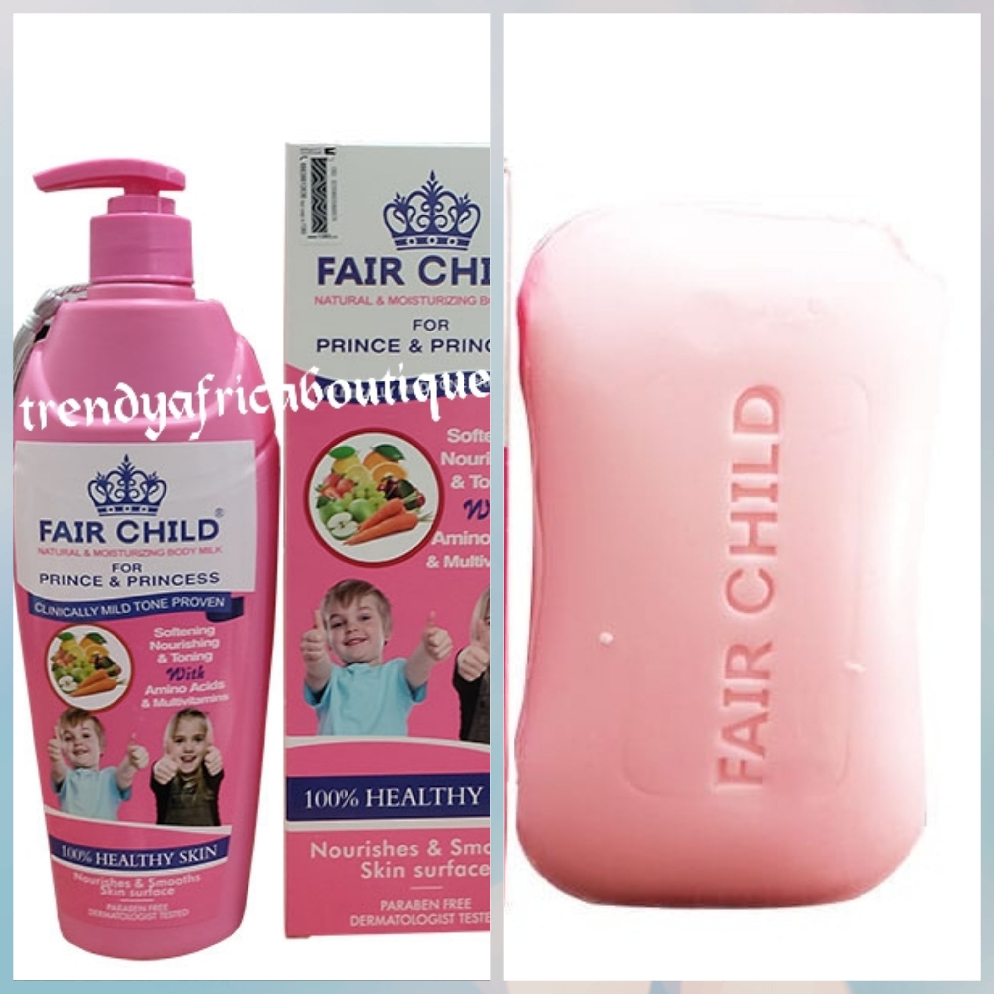in combo Fair Child natural softening, nourishing and glowing