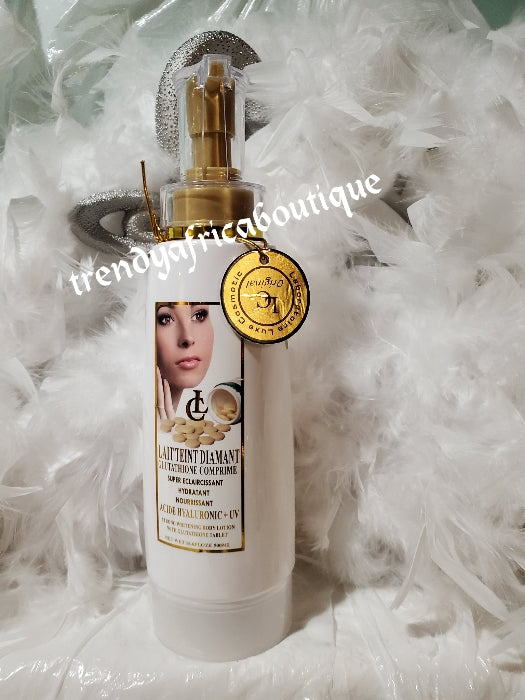Original lait teint Diamant glutathion comprime whitening  body lotion 500ml,  Formulated with glutathion tablet, alpha arbutin, Vitamin C to give you that natural whitening glow