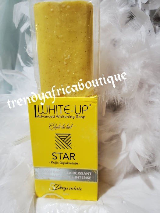 WHITE-UP Advanced skin whitening face and body soap, formulated with kojic dipalmitate, vit. C, fruit acid, Improves skin Clarity force 💯 satisfaction