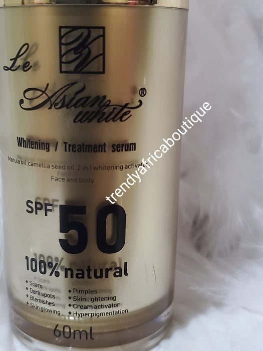 Le Asian white. Whitening treatment serum/oil Spf 40. 💯 organic formula. 60ml x 1 bottle sale