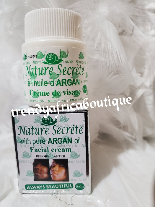 Nature secret with argan oil face cream anti spots, acne & pregnancy discoloration eraser x1 jar