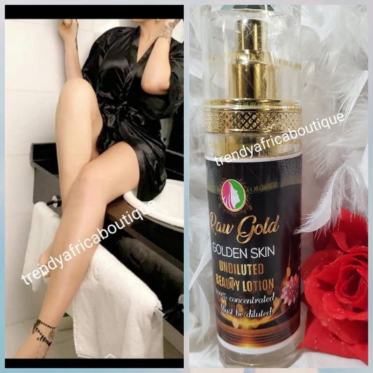 EVOB Raw Gold- Golden skin Undiluted Beauty Lotion. 💯 concentre, must be diluted with another body lotion or cream175ml x 1