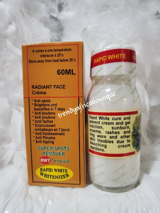 2pcs set. Rapid white whitenizer serumx1 plus skin free whitenizer anti spots and sunburn face cream x 1