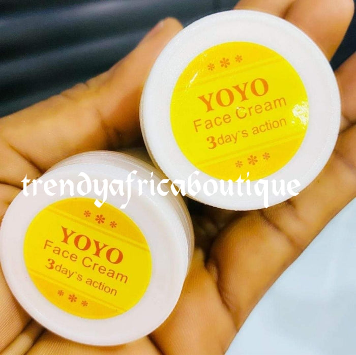 3pcs combo: Yoyo whitening lotion + AHA, face cream and glorywhite kojic-carrot ultra ecclaircissant serum. No Knuckles or stretch marks