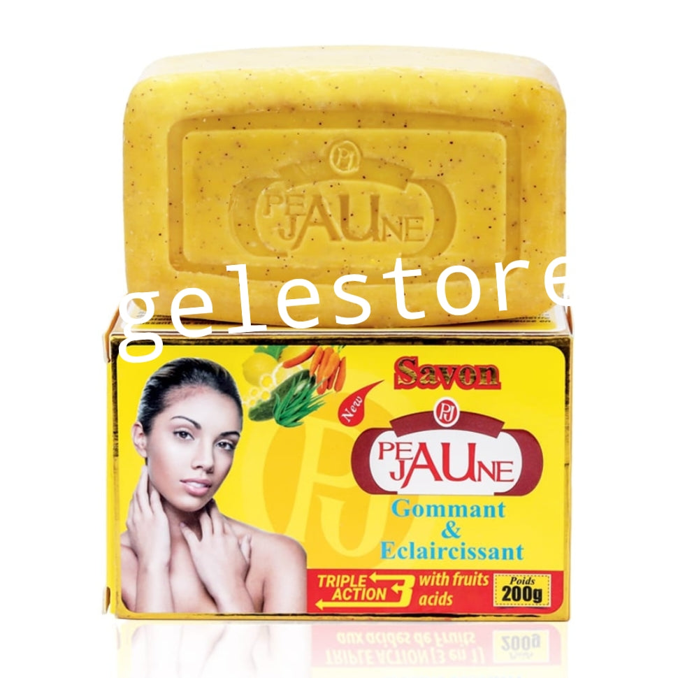 Original peau jaune triple action exfoliating and purifying soap 200gx1 lightening, Nourishieing  anti spots.