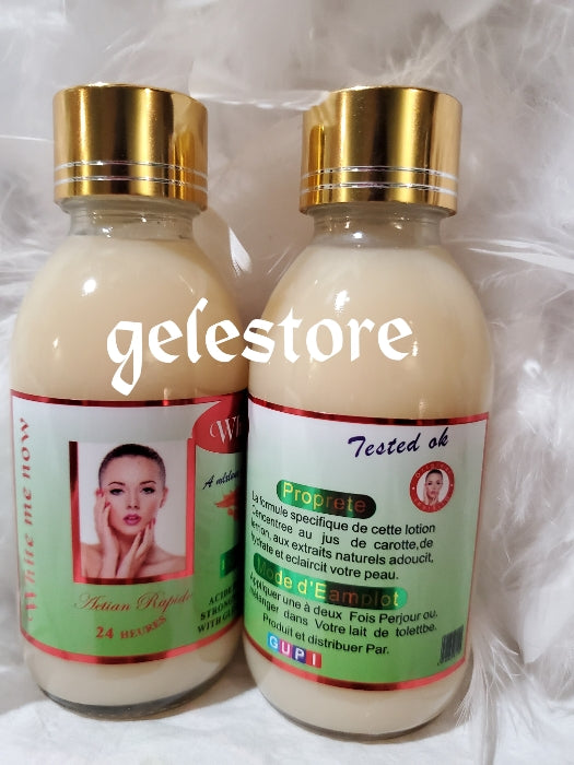 WHITE ME NOW strong whitening serum with glutathione, carrot and lemon extracts Rapid action.  100mlx1. Add into body lotion