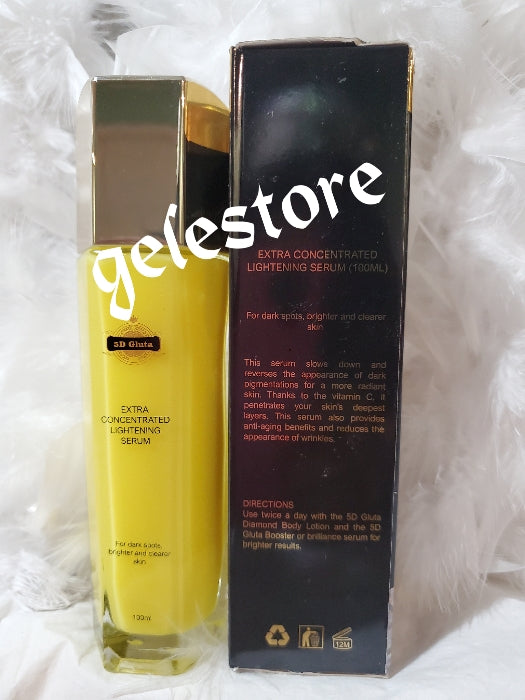 2 in 1 5D glutathion Miracle super white body lotion and serum. Anti hyperpigmentation and sun burn 500mlx1, serum 100ml.  Remove knuckles and dark feet FAST