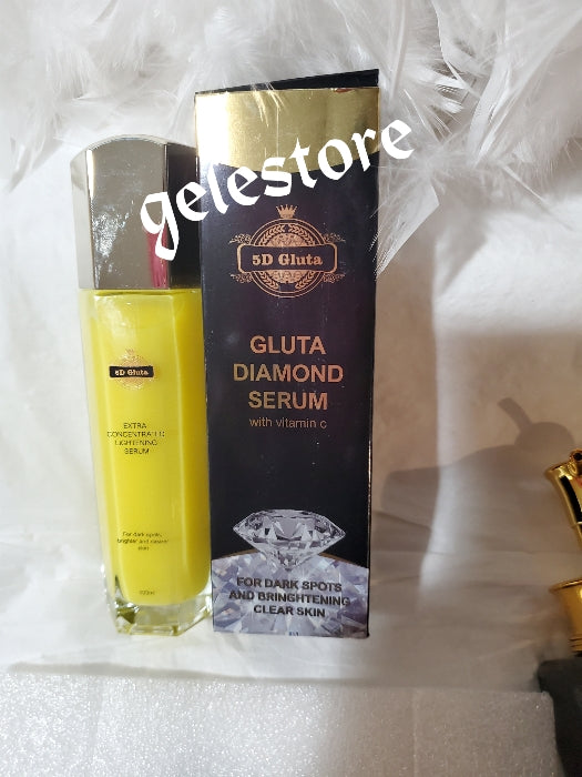 2 in 1 5D glutathion Miracle super white body lotion and serum. Anti hyperpigmentation and sun burn 500mlx1, serum 100ml.  Remove knuckles and dark feet FAST