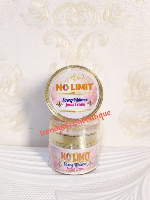 New Package 75g jar. NO LIMIT strong facial whitening face cream. Soften and moisturize. 100% response on darks spots, pimples and acne. 7 days Action. X 1