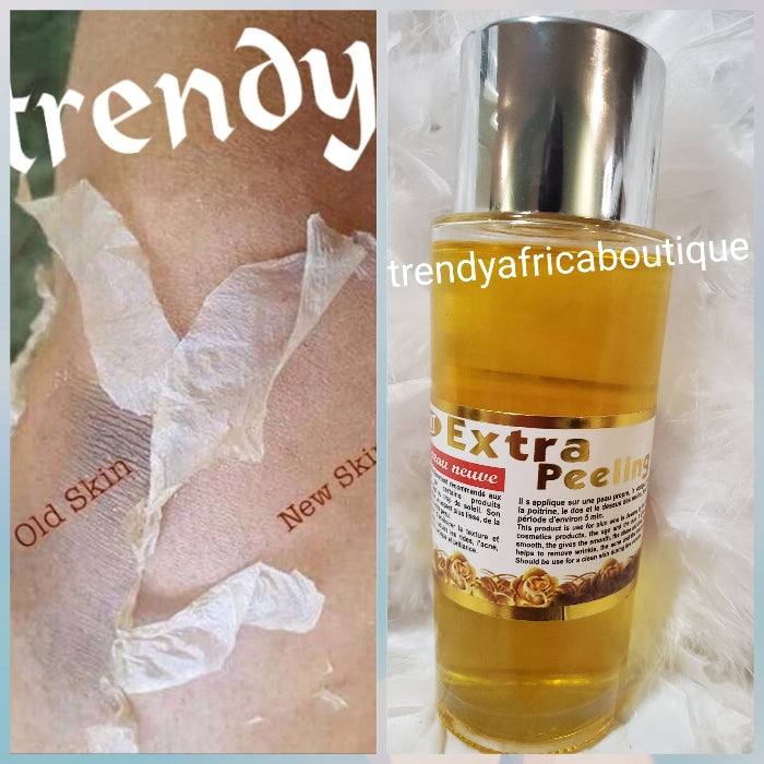 Extra strenght yellow peeling oil. Get healthy new skin in 5 days. 125mlx1 Super EFFECTIVE 💯 satisfaction. Smooth, shine & clear skin