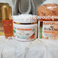 3pcs set Style Clair pure carotte skin lightening body cream 400ml, serum and soap. 48heurs hydration. Fruit acid, vit. C, Concentrated carrot oil. FAST ACTION